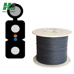 HJ Flat Fiber Optic Drop Cable 1 Core To 4 Core OM3 LSZH OFNR For FTTH Network Installation