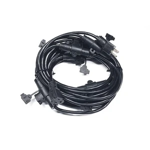 12/3 50ft Power Cord Electrical Outdoor Heavy Duty 220v 5 Multiple Outlets Extension Cords