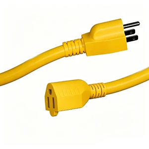ETL SJTW 12/3 AWG Yellow Heavy Duty Extension Cord High Visibility Power Cables for Construction Site Safety Supply