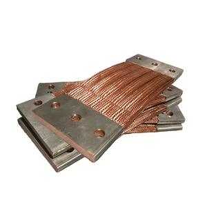 Customized Flexible Copper Braid Busbar Grounding Wire Specific for Electrical Equipment Industry High Quality Connectors