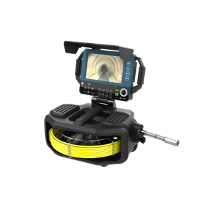 Full HD 40M Cable Sewer Inspection Camera System 1-Year CMOS 23mm Self-Leveling Locating Camera USB Data Storage H.264 Video