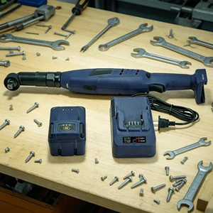 Compact Lightweight Cordless Angle Screwdriver Adjustable Torque Ergonomic Grip 20V Brushless Li-Ion 66Nm Max Torque 200 RPM