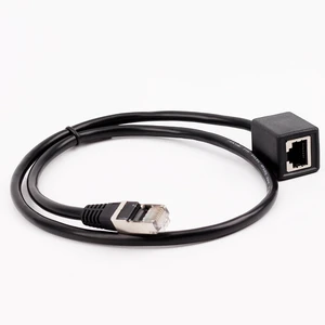 Rj45 Extension Cable Shielded Copper Network Cable FTP CAT5e Rj45 Plug to Female Communication