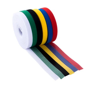 OEM Customized Nylon Cable Wires with Hook and Loop Fastener 12mm Width Length Color and Logo for Bulk Cable Management