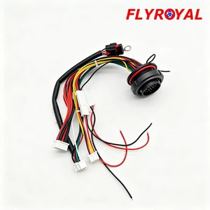 Circular Connector Metal Shell Multi-Branch Cable Assembly Electric Harness for Heavy Equipment Control