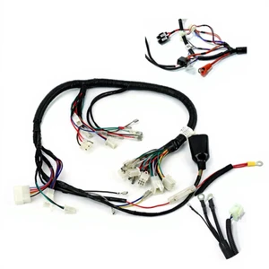 China Manufacturers Custom Complete Automotive Full Sets Wire Harness Connector Electrical Motorcycle Cable Assembly