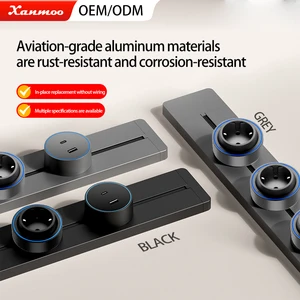 Russian European Standard Track Socket 8000W Movable German Multi-functional Power Strip 16A European Standard Track Socket