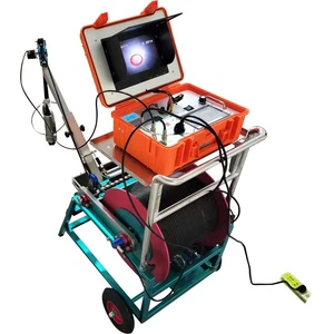 Auto Cable Inspect Deep Water Well System 100m 200m Borehole Camera With Depth Counter