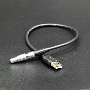 USB 2.0 a to FGG.0B.304 Aviation Plug Connector Cable with Shielded Power Data Charging for Cameras Industrial Devices