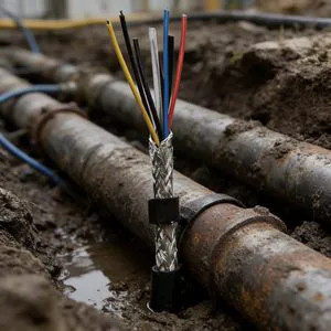 High Precision Pressure Sensor Vented Cable Tinned Copper Braid Shield Anti-Interference IP68 Rated for Hydraulic Systems