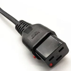 Xuanhui OEM ODM Custom 10FT 3x C19 to Open Wire 10A-16A Power 125V-250V Heavy Duty Power Cord for Industrial Equipment