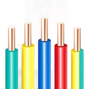 BV BVR Industrial Electrical Wire 1.0-16mm Solid Copper PVC Insulated Power Cable for Building Wiring Factory Direct Supply