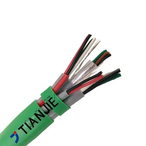 Access Control System Cable 16cores ETL/UL Listed CMR/CMP 2C + 4C+ 3P/22AWG + 4C/18AWG SHIELDED BUNDLED TYPE Door Control System