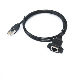 CAT6 RJ45 Male to RJ45 Female extension network cable lan cabl Patch Cord Cable with Screw