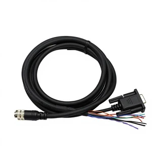 HR10A-7R-4S Industrial Camera 4-core DB9 Interface PVC Pure Copper Conductor IO Power Cable Stable IP65 Electronic Harness