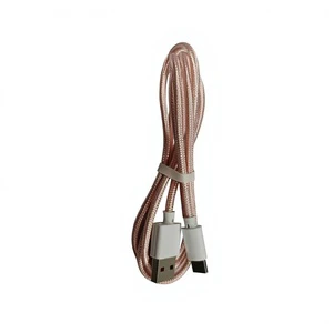 Factory Wholesale Customized 1 M Nylon Woven Fast Charging Type-C USB Data Cable for Mobile Phones Computers Cameras