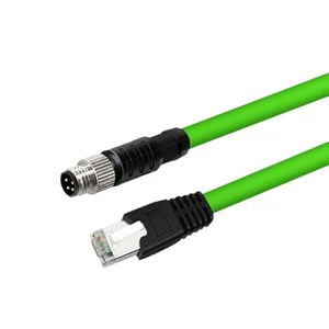 4/8 Pin M8 (Male/Female) with M8 to RJ45 Male, A/D-Coded Industrial Ethernet Cable