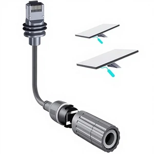 Factory Starlink CPE Ethernet Adapter PVC Pure Copper Shielded IP68 Waterproof RJ45 Female Connectors Extension Cable 1-Pack