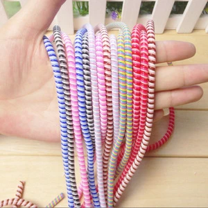 Cable Protector Bobbin Winder Data Line Case Rope Protection Spring Twine for Usb Cable and Earphone Cable