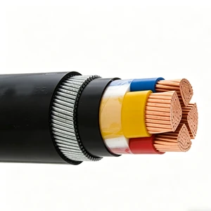 Industrial Grade Yjv Copper Power Cable Xlpe Insulated 3 Core 4 Core 4+1 Core High Voltage Electrical Cable