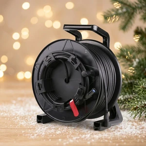 30M 50M 70M 80M 100M FTP Cat6a Retractable Patch Cord Shielded Data Ethernet Cable Reel