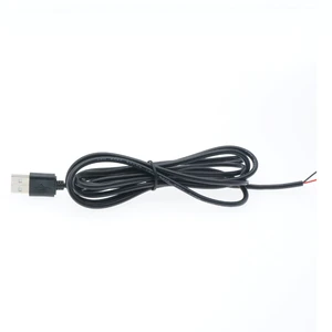 Aviation Plug Cord Industrial Camera Cable 1.75 Meter USB Power Extension with PVC Insulation Fine Copper Core Black