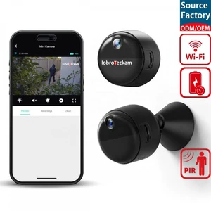 Mini Magnetic Wifi Battery Security Camera Smart AI Human Detection Night Vision Wireless IP Camera Invisible IR Security Camera