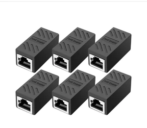 IP67 Level Computer RJ45 Network Cable Connector Double-Pass Straight-Through Head Broadband Network Cable Extension