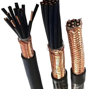 Heavy Duty Shielded Control Cable Multi-Core Instrumentation Wire with Overall Copper Braid Screen for Industrial Automation