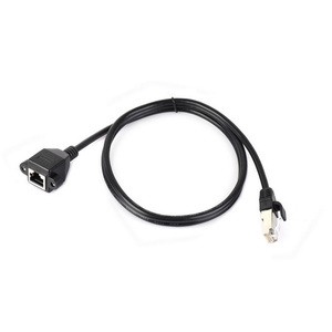 RJ45 Ethernet Extension Cable Nickel-plated Iron Shell Protection Providing Effective Interference Shielding Flexible PVC