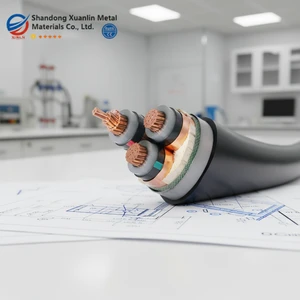 8.7/15kV XLPE/PVC Insulated Steel Tape / Steel Wire Armoured Power Cable For Underground Laying