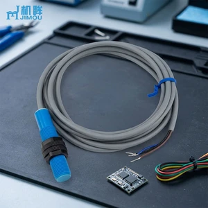 IP67 Protection 2M Connecting Cable For Machinery Assembly Factory Automation Lines JIMOU M12 Capacitive Proximity Sensor