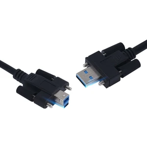 Industrial Camera USB 3.0 a to Type-B Cable With 4-40 Screw Lock USB a to 3.0 B Cord USB 3.0 a to B Cable