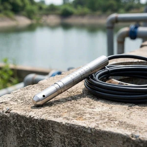 19mm Probe 4-20mA Stainless Steel Hydrostatic Piezometer Submersible Water Level Sensor Transmitter