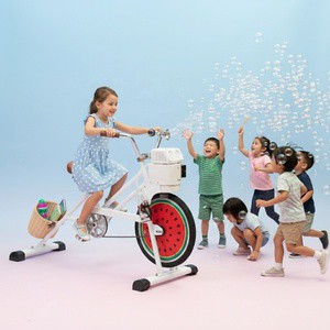 EXI Pedal Power Bubble Machine Bike for Kids Outdoor Fun-Party Supplies Easy to Ride Comfortable & Safe Party Bike