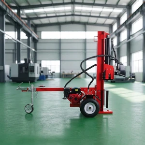 RUIHONG CE Approved 27 Ton Gasoline Firewood Splitter Heavy Duty Professional Home Use Long Beam (7HP 1 Year Warranty)