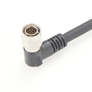 Hirose 12-Pin HR10A-10P-12P Right Angle Industrial Camera Power & GPIO Trigger Cable