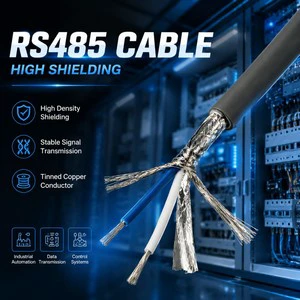 RS485 Control Cable Shielded Twisted Pair Copper Signal Cable Low Voltage 0.6/1kV Multi-Core Industrial PVC/XLPE Insulated