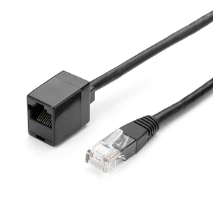 Panel Mount Rj45 Male to Rj45 Female Extension Cable 8P8C Rj45 Cable Female Socket Network Ethernet Cable