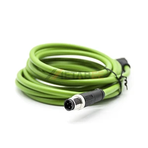 Cable M12 A RJ45 Need Custom Double Ended 8 Pins X To Profiler Ethercat Ethernet/ IP Industrial Ethernet Coded