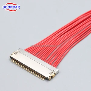 SCONDAR 1.0mm Pitch Custom Wire Harness Compatible With Hirose DF19 Connector High-speed LCD Signal Data Cable Assembly