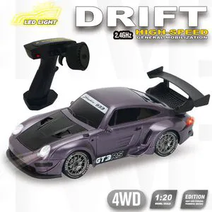 1:24 Scale Electric RC Drift Car High-Speed Camera Ready-to-Go Portable Indoor Racing Vehicle Daily Competition Use Charger