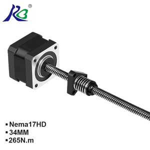 NEMA 17 Hybrid Through-Type Linear Stepper Motor ROHS Certified NEMA Size For 3D Printer And Industrial Control