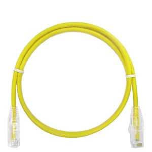 Ultra-Fine Soft Gold Plated Snagless CMG Fire Rated Multi-Strand Gigabit CAT6 UTP 6 Jumper High-Speed Thin-Wire Network Cable