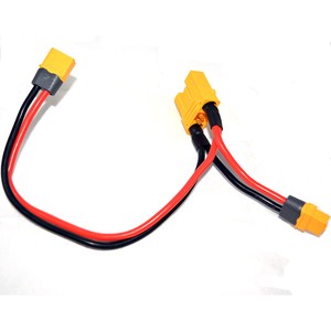Customized XT120(2+2) XT60 Male Female PVC Cable Assembly UL3132 12AWG Tin Plated Copper Conductor 220V 150mm Length Electronic