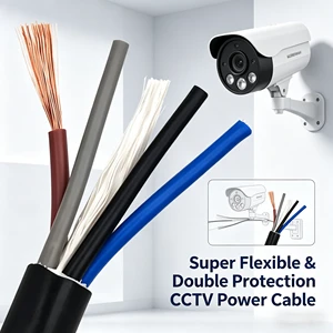 RVV Flexible Cable Multi-core PVC Insulated Power Cord Electrical Wire 2/3/4/5 Core for Home Appliances