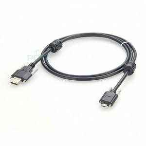 Machine Vision Industrial Camera Cable USB 2.0 Type-A to Micro-B Adapter With Screw Cable With Magnet Ring for Anti-interference