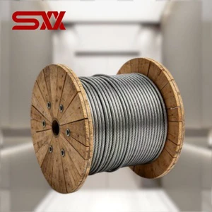 Ultra High Rise 12mm Elevator Wire Rope 8*19S IWRC Steel Core OEM Custom Logo Packaging Factory Direct Stock