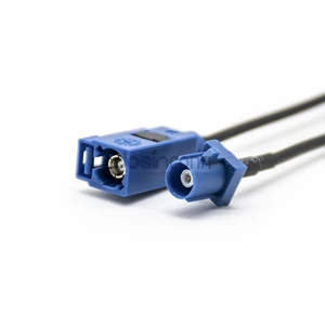 Blue C Code Male To Female Fakra Camera 15m Extension Cable For Automotive