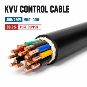 CE Standard KVV Control Cable 1.0/1.5/2.5mm² Multi-Core Soft Copper Cable for Power Plant Automation Control Wiring Wholesale